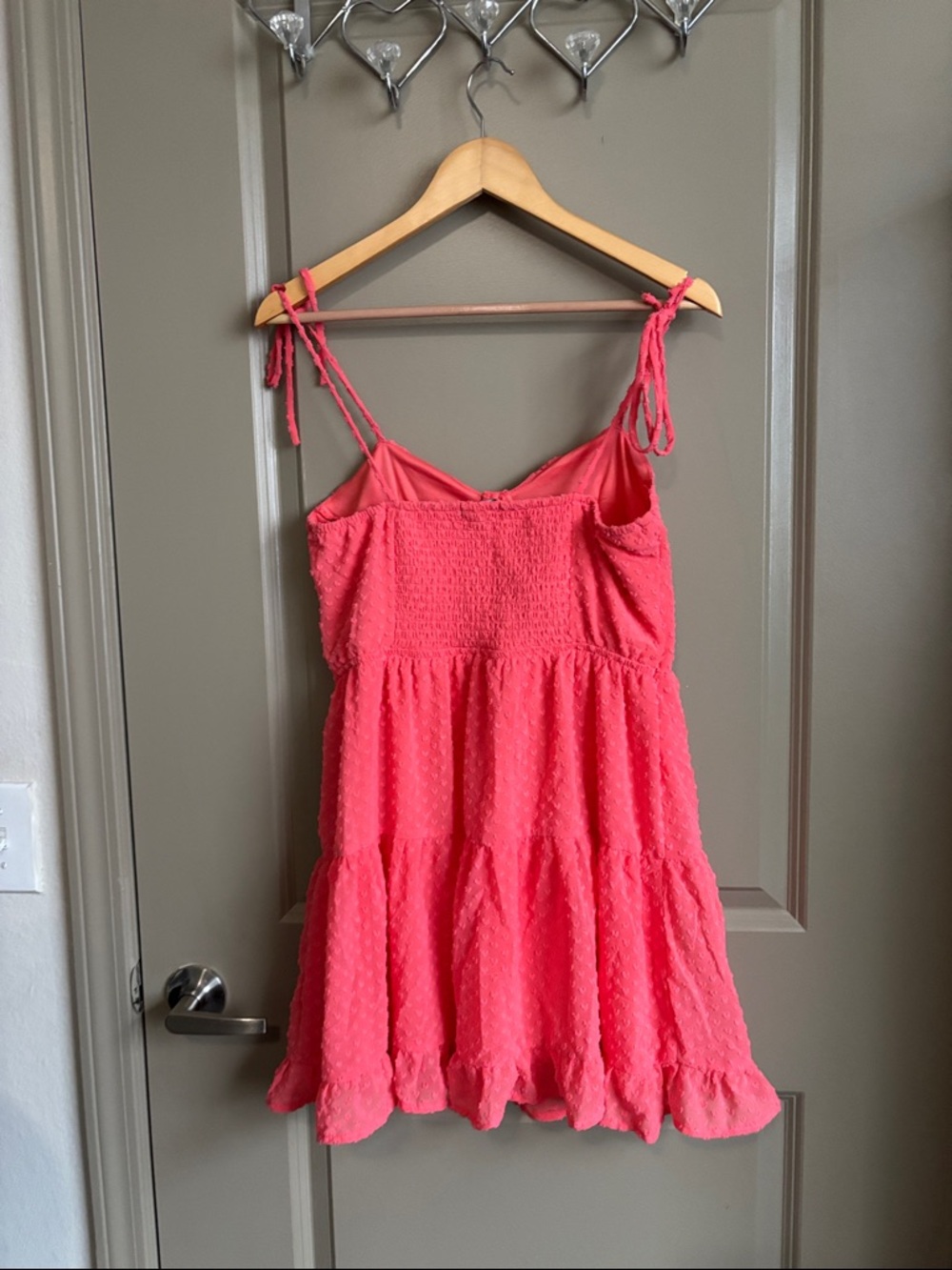 wild fable Coral Tiered Dress - Picture 3 of 3